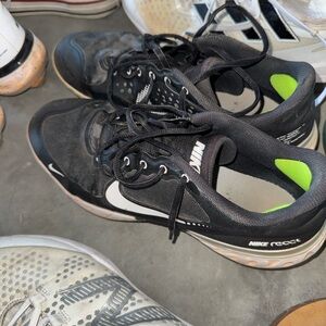 Nike React Black Baseball Cleats